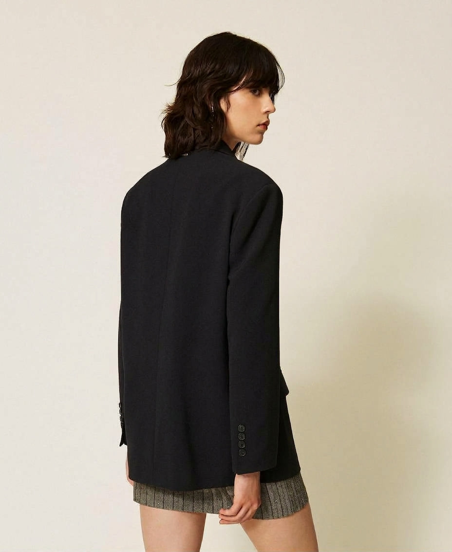 TWINSET Giacca blazer doppiopetto 262TF2010 Nero