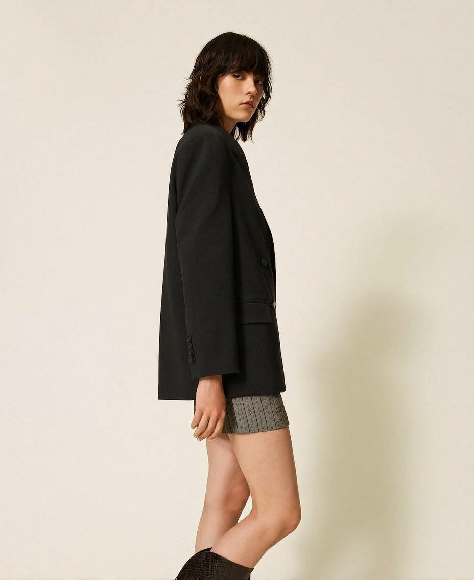 TWINSET Giacca blazer doppiopetto 262TF2010 Nero