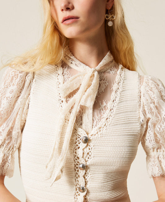 TWINSET Gilet 261TP3077 Parchment