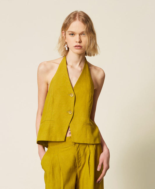 TWINSET Gilet 261TT2551 Avocado Oil