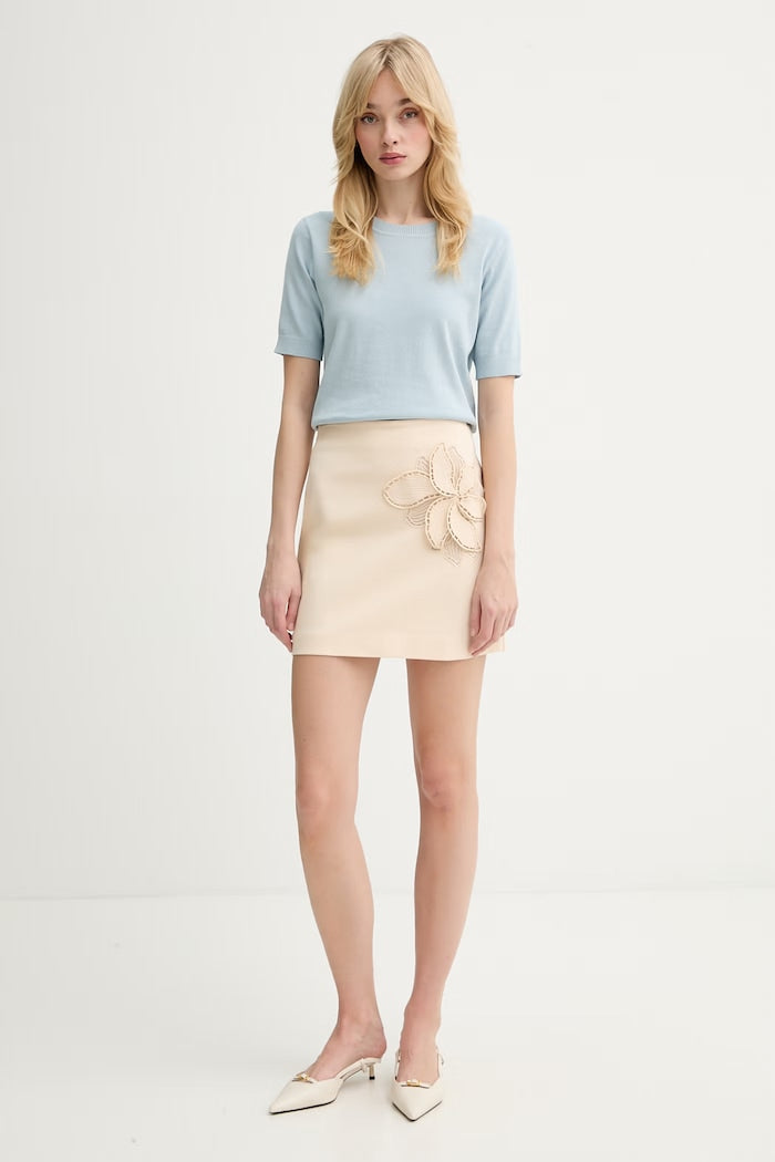 TWINSET Gonna lunga dritta 261TP2051 Parchment