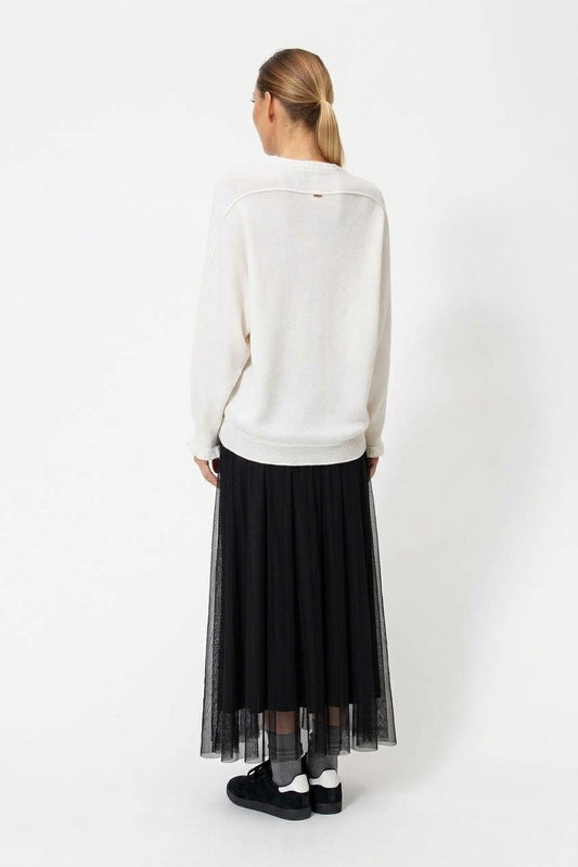 TWINSET Gonna lunga tulle 262TF2033 Nero