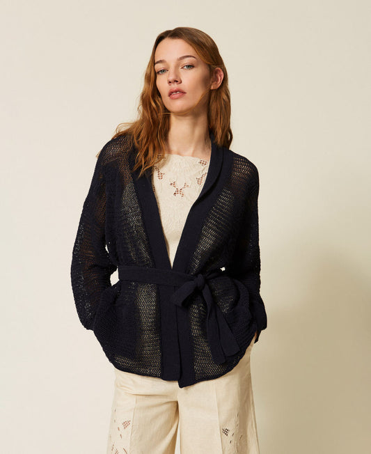 TWINSET Maglia Cardigan 261TE3021 Blue Night