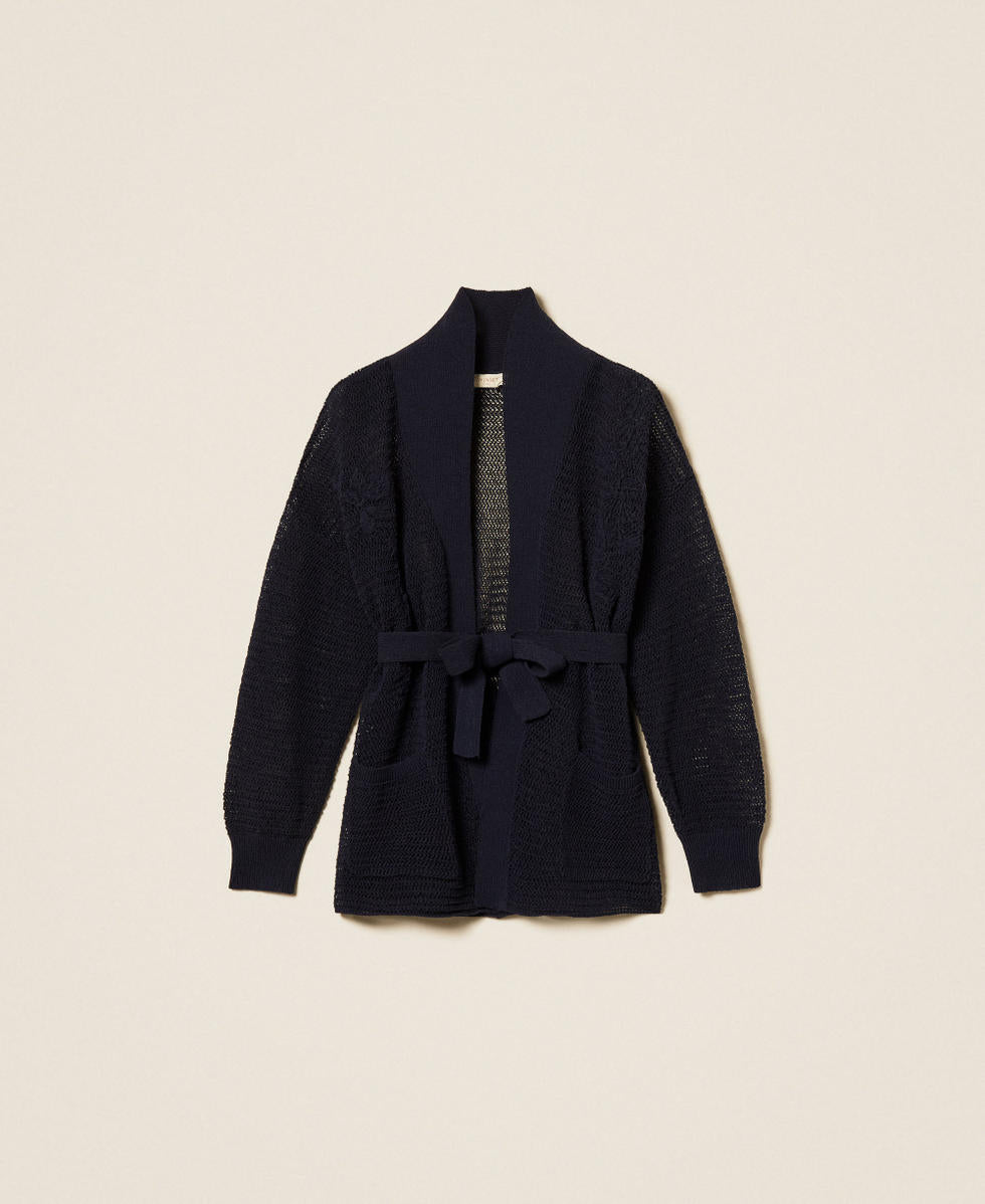 TWINSET Maglia Cardigan 261TE3021 Blue Night