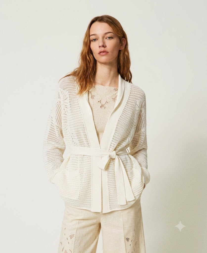 TWINSET Maglia Cardigan 261TE3021 Giglio