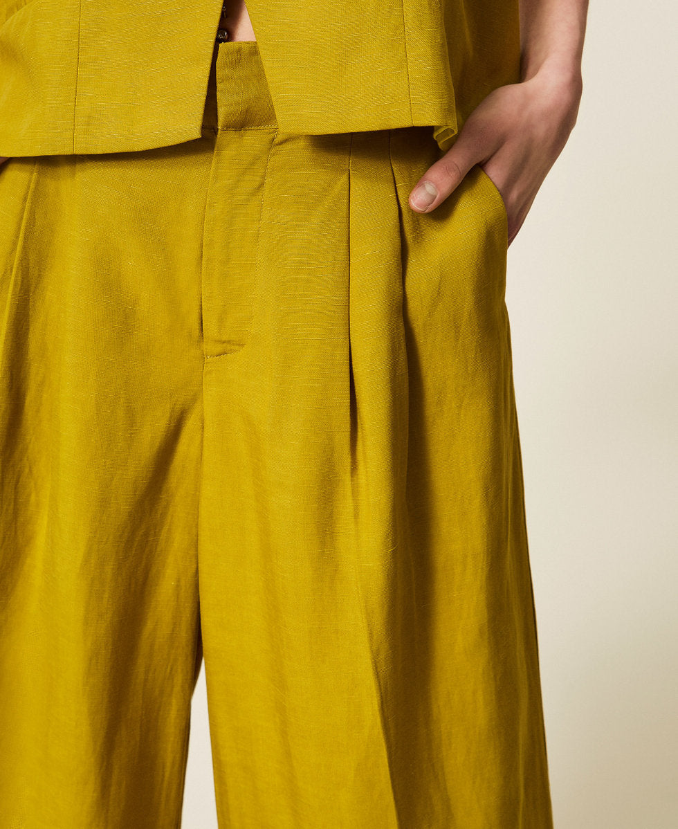 TWINSET Pantaloni 261TT2552 Avocado Oil