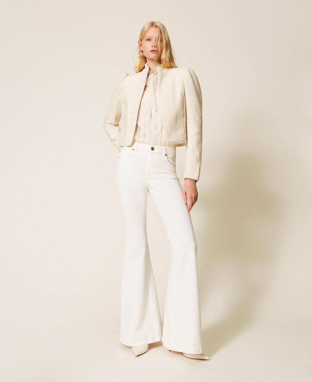 TWINSET Pantaloni Flare in bull 261TP2680 Giglio