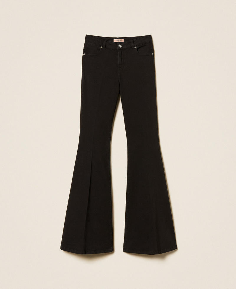 TWINSET Pantaloni Flare in bull 261TP2680 Nero