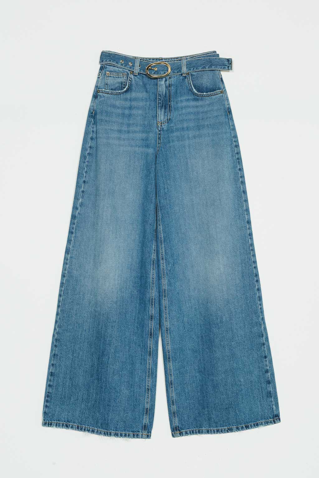 TWINSET Pantaloni Wide Leg 261TP2710 Denim Chiaro