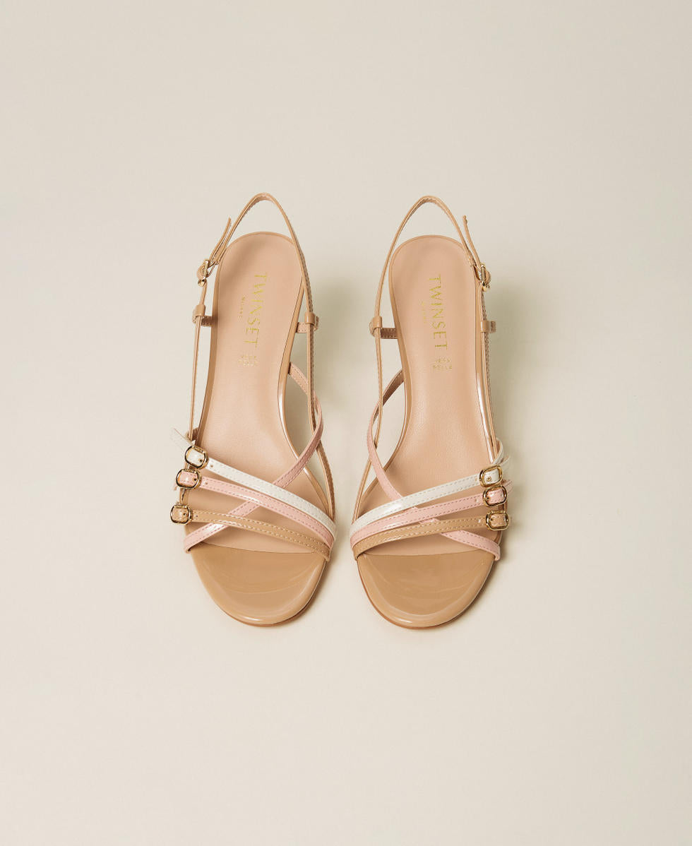 TWINSET Sandali alti con cinturini Donna 261TCP040 Mult. Candy