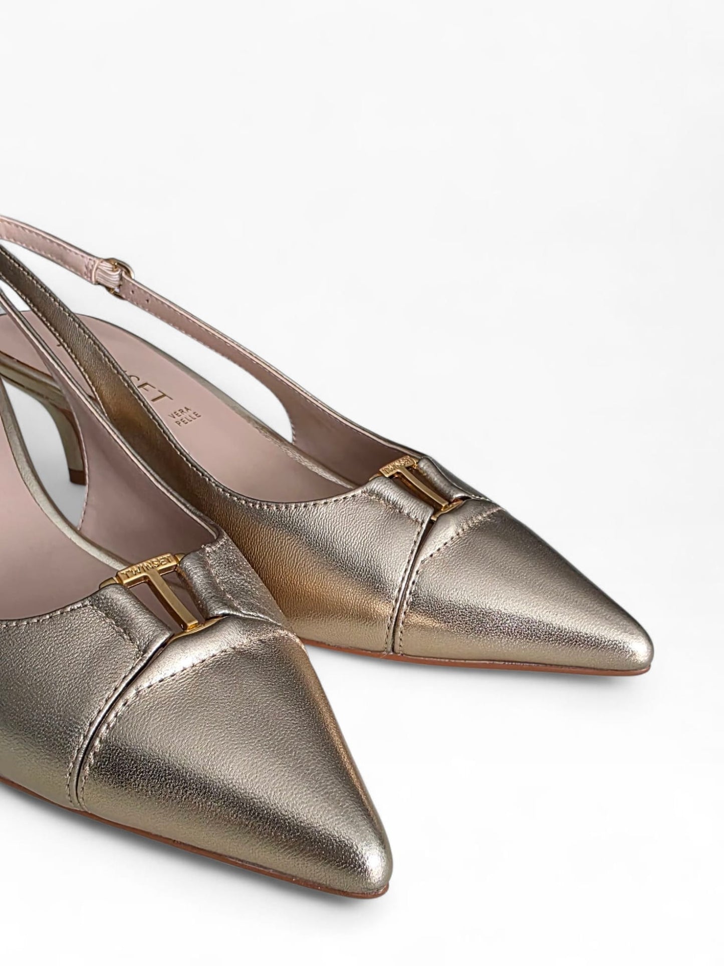 TWINSET Slingback Donna 261TCP034 Platino