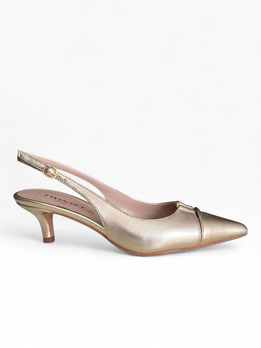 TWINSET Slingback Donna 261TCP034 Platino