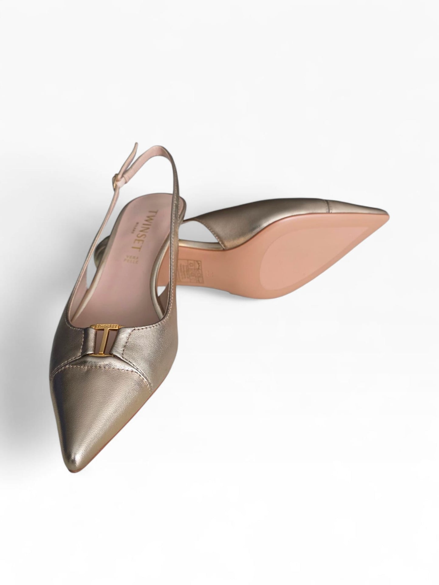 TWINSET Slingback Donna 261TCP034 Platino