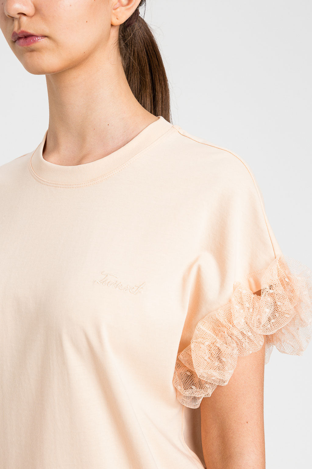 TWINSET T-Shirt 261TP204A Pesca Rosa
