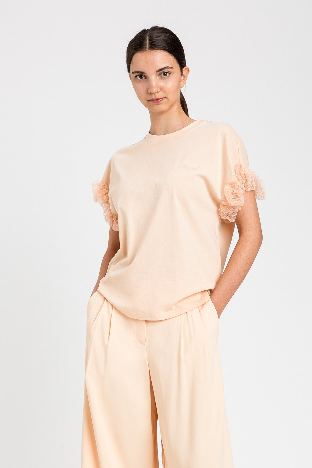 TWINSET T-Shirt 261TP204A Pesca Rosa