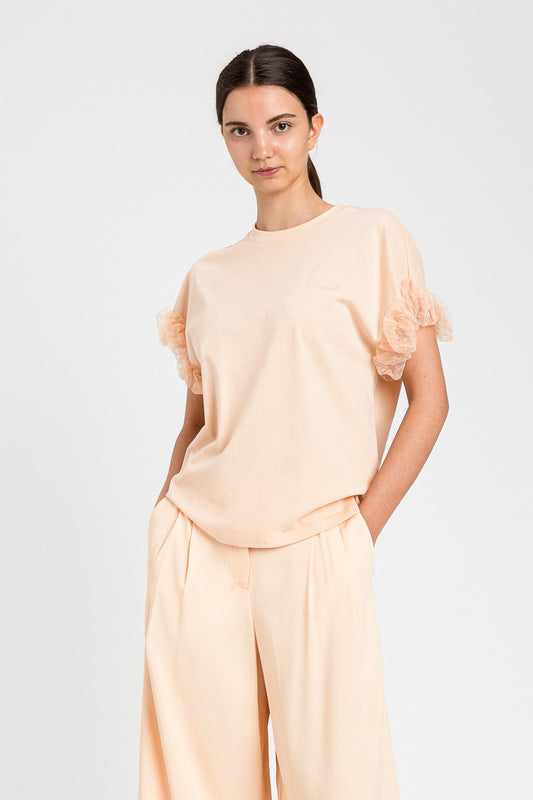 TWINSET T-Shirt 261TP204A Pesca Rosa