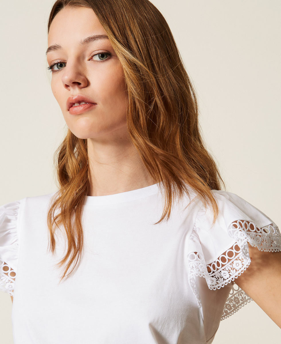 TWINSET T-Shirt 261TT2064 Bianco Ottico