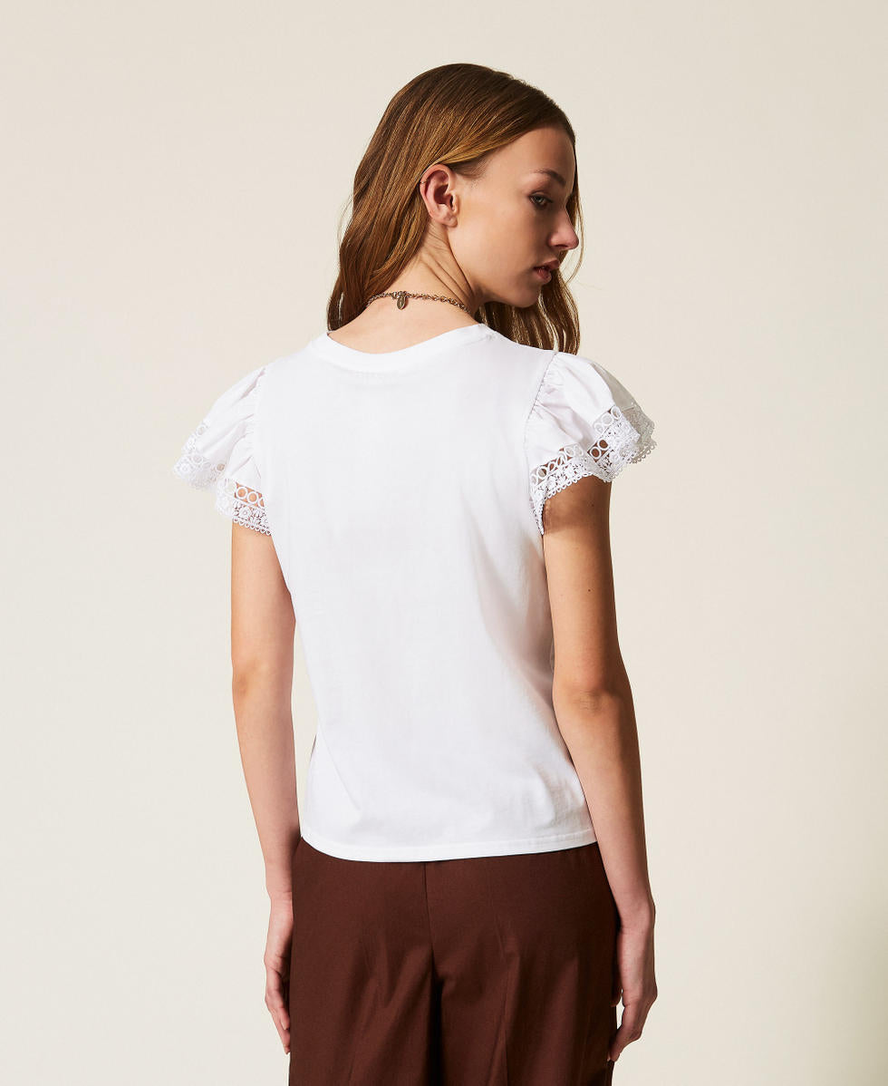 TWINSET T-Shirt 261TT2064 Bianco Ottico