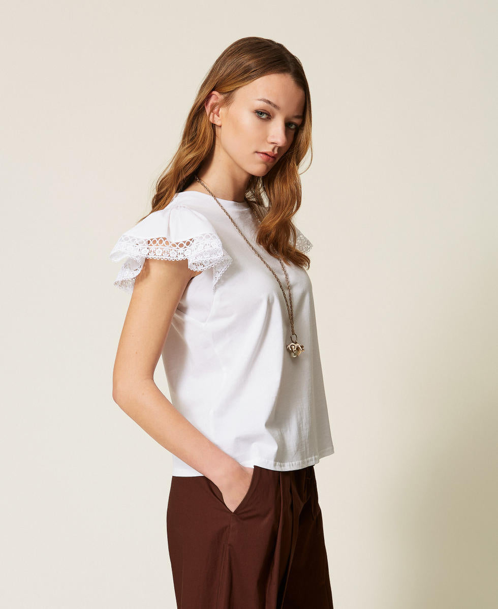 TWINSET T-Shirt 261TT2064 Bianco Ottico