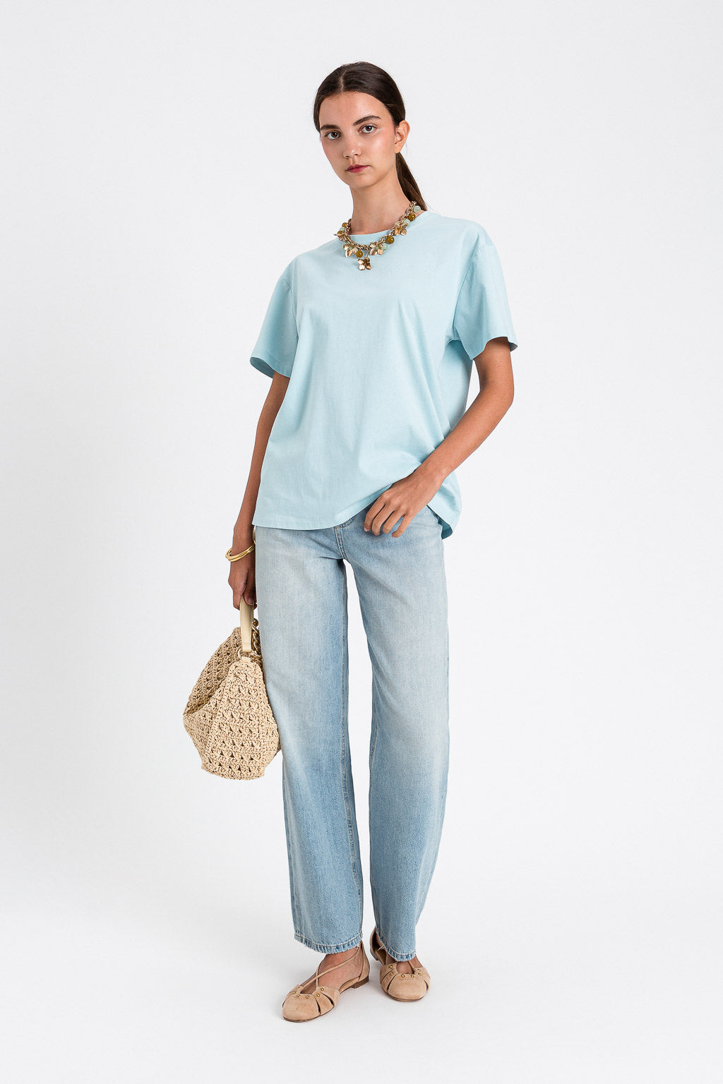 TWINSET T-Shirt 261TT2450 Dusty Sky