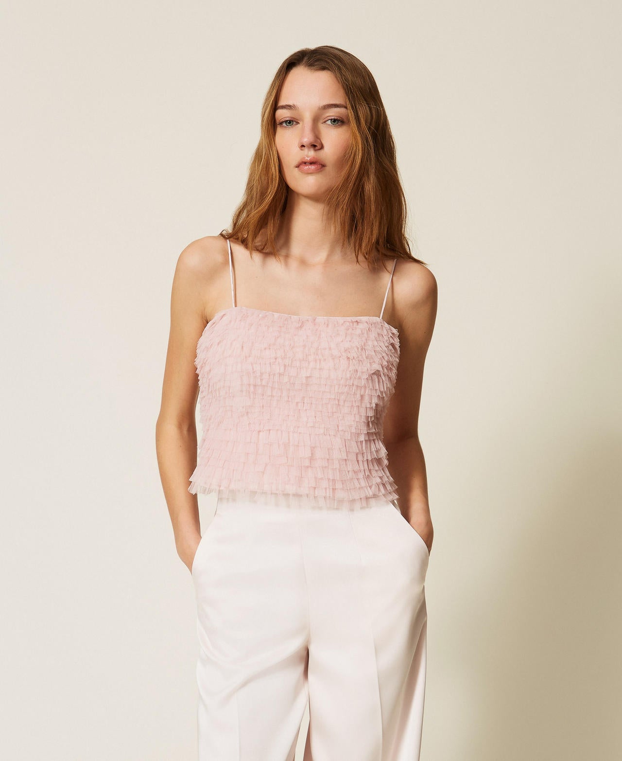 TWINSET Top 261TP2571 Rosa Danza