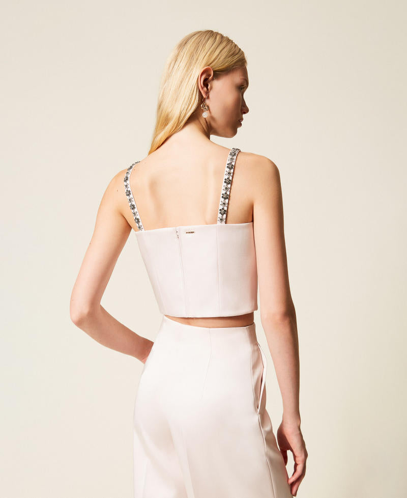 TWINSET Top corto 261TP2413 Sabbia Rosa