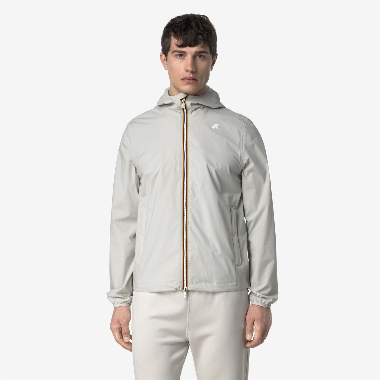 K-WAY Men's Jacket JACK STRETCH NYLON JERSEY K2121NW LIGHT BEIGE 634