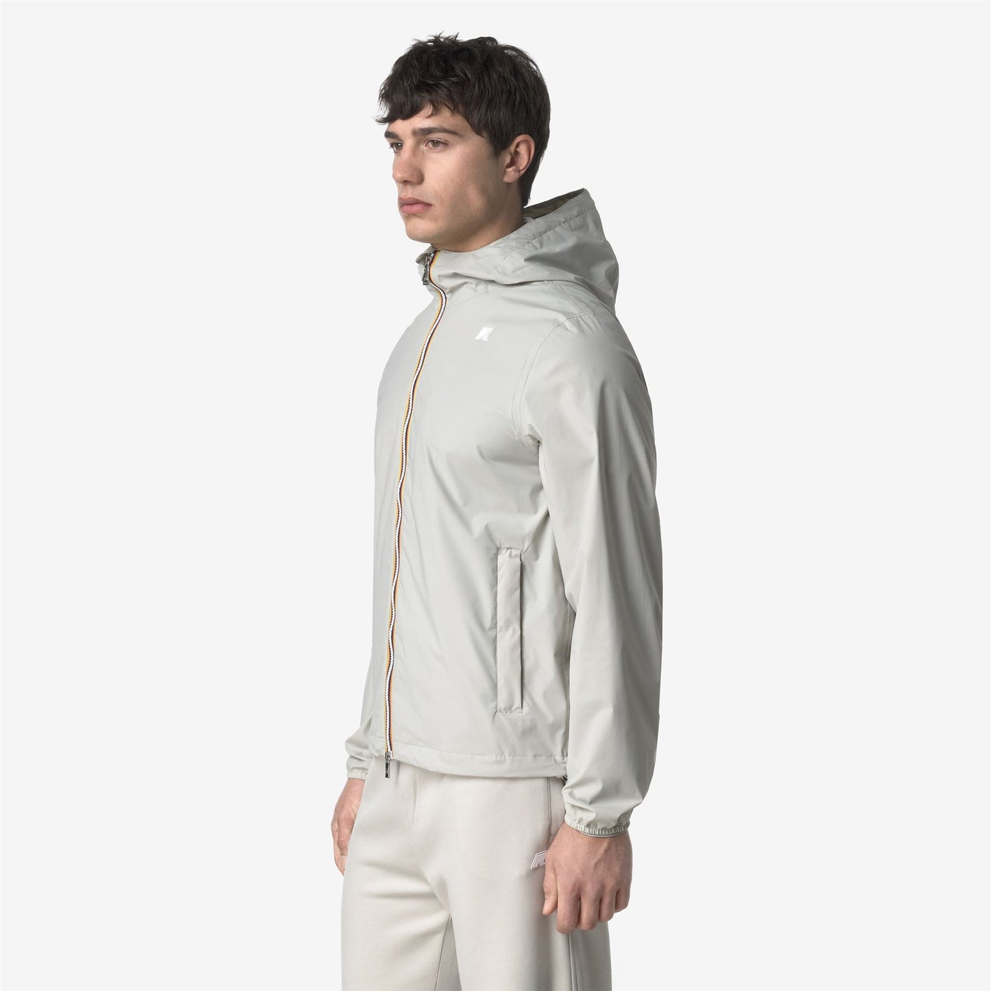 K-WAY Men's Jacket JACK STRETCH NYLON JERSEY K2121NW LIGHT BEIGE 634