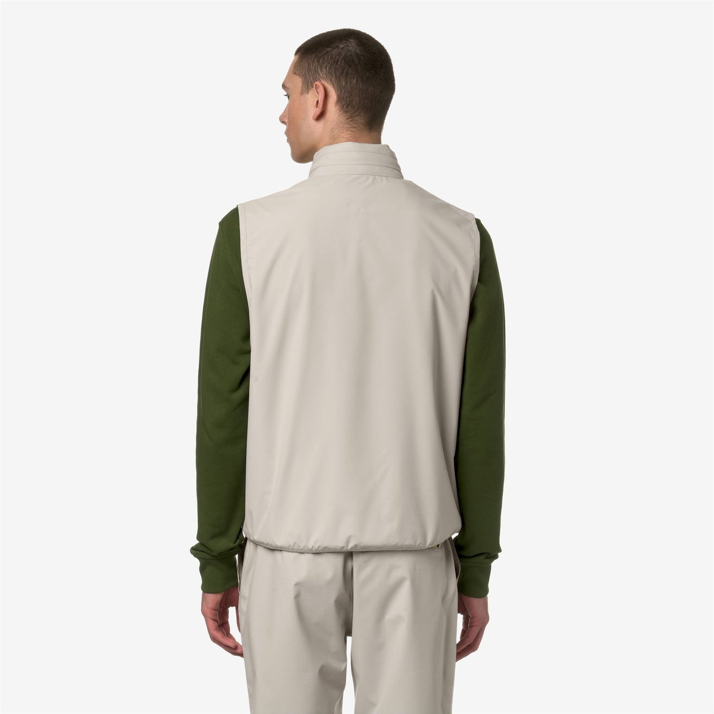 K-WAY Men's Gilet VALEN STRETCH NYLON JERSEY K3123TW Beige LT 634