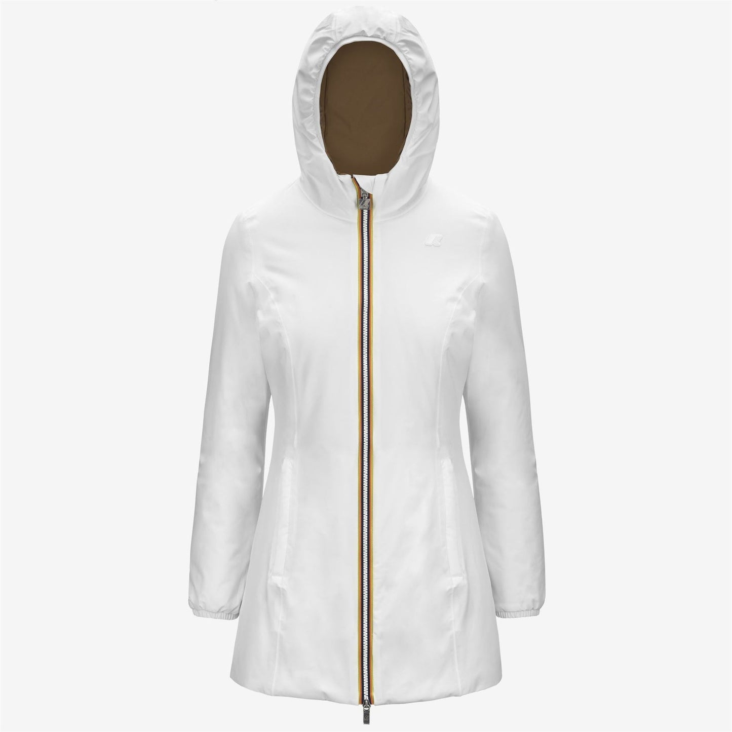 K-WAY Women's Jacket DENISE ST WARM DOUBLE K6128UW White Gardenia Green Oak BCD