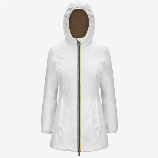 K-WAY Giaccone Donna DENISE ST WARM DOUBLE K6128UW White Gardenia Green Oak BCD