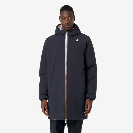 K-WAY Giaccone Uomo JACOB ST WARM DOUBLE K6128WW Blue Depth - Beige G ATJ