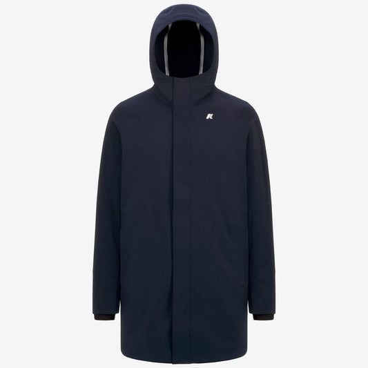 K-WAY Men's Jacket MARLYN BONDED K7126UW Blue Depth-Blue Dept A2B