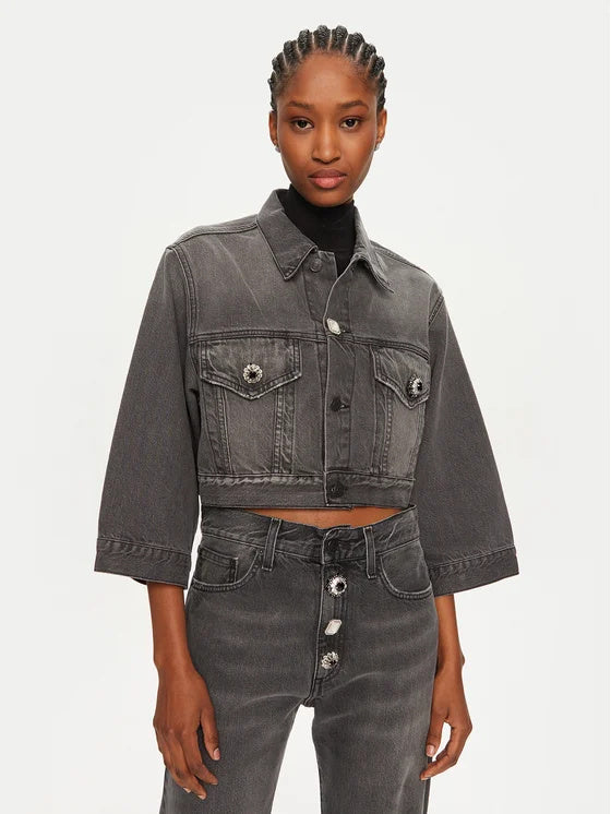 VICOLO Giubbino Yoanna Jeans DS0055 Denim Nero