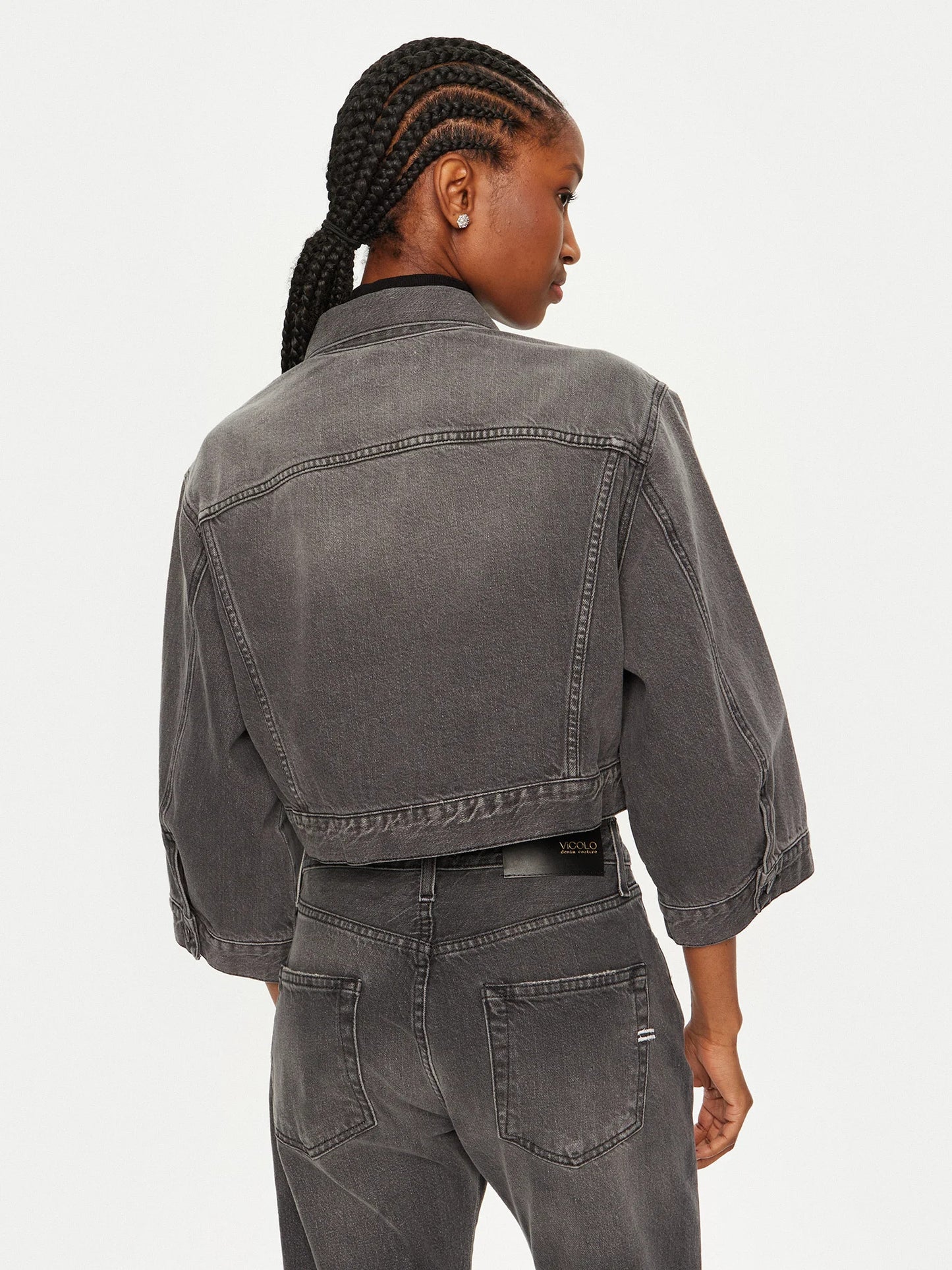VICOLO Giubbino Yoanna Jeans DS0055 Denim Nero