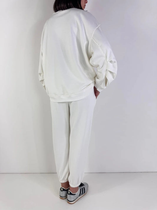 VICOLO Felpa TAB0439 Bianco