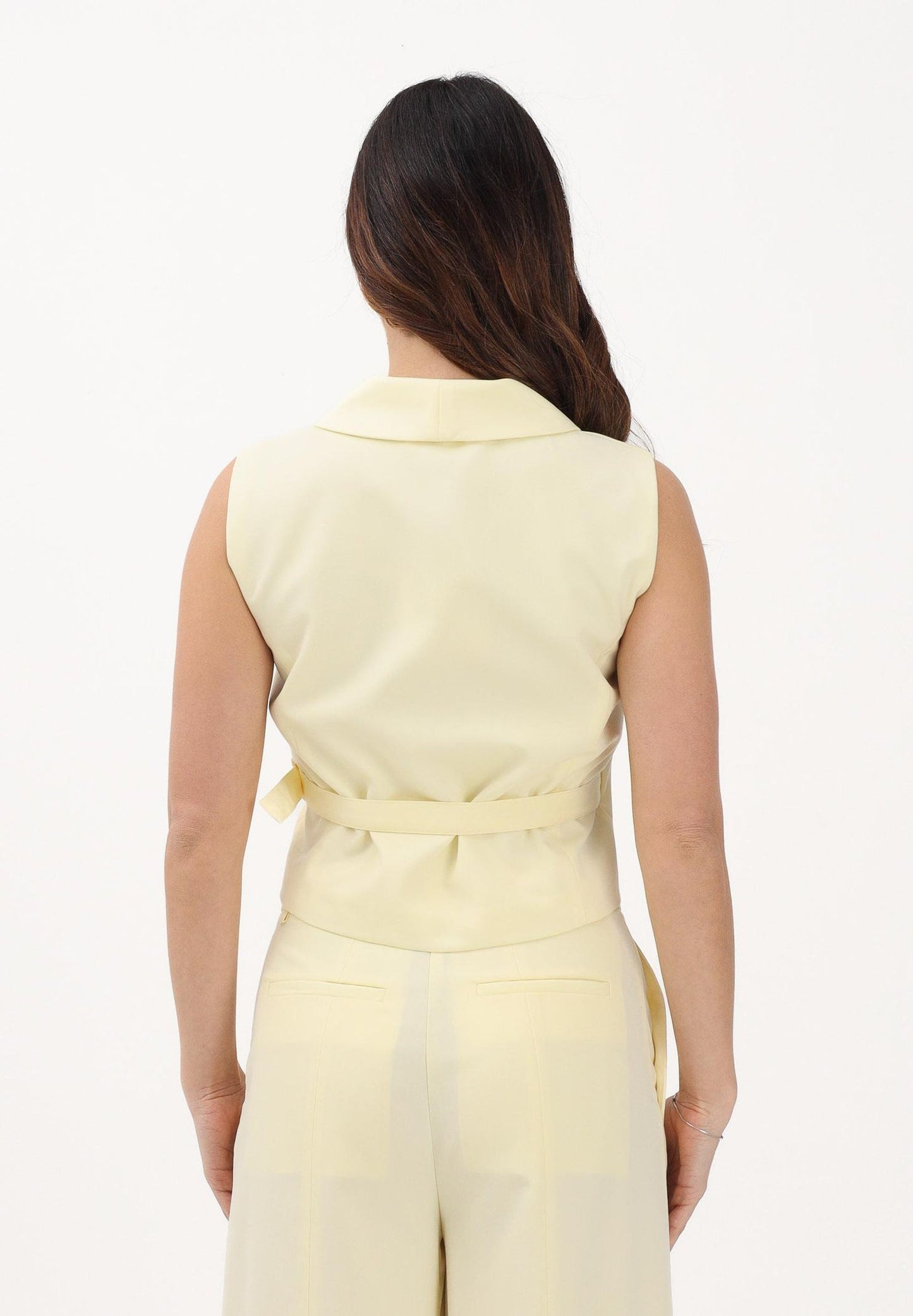 VICOLO Gilet TAB0140 Giallo Paglierino