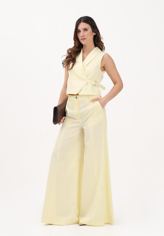 VICOLO Pantaloni TAB0130 Giallo Paglierino