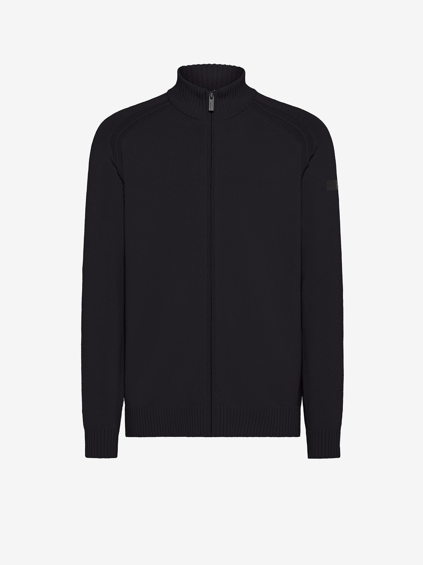 RRD Roberto Ricci Designs Maglia Uomo Cotton Plain Full Zip W25142 Black 10