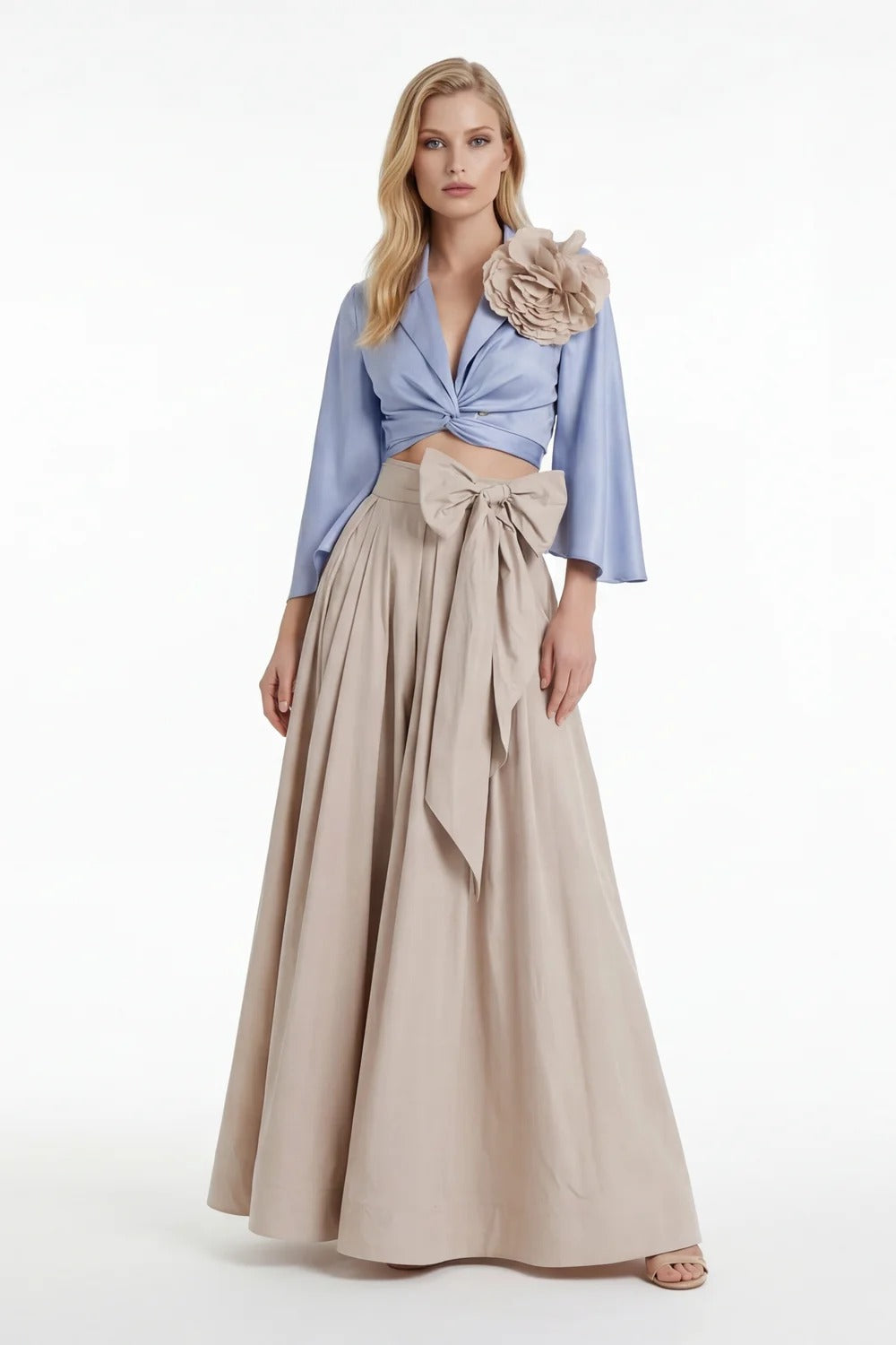 KUEA Complete Skirt and Shirt XJ25028 Champagne Sky