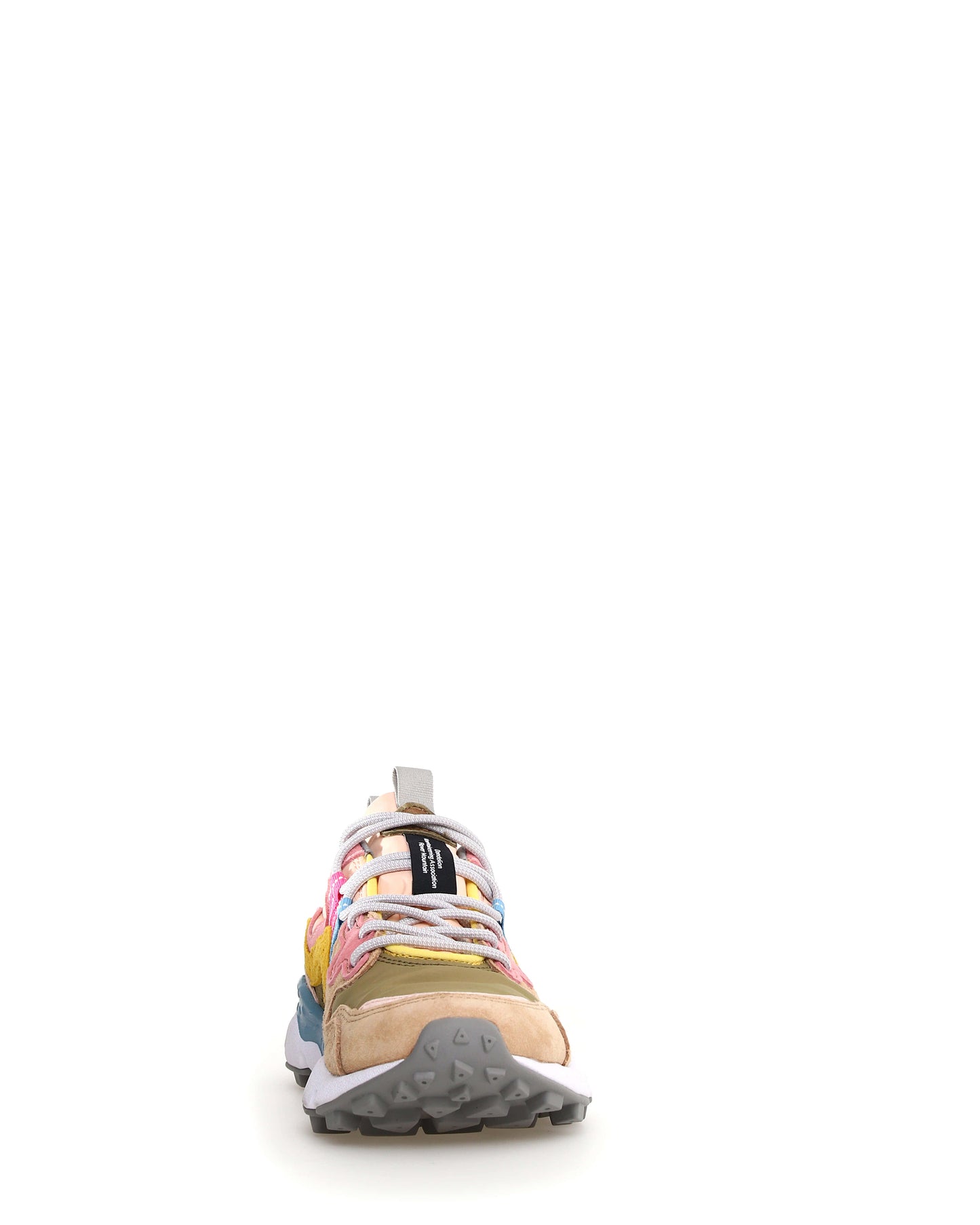 FLOWER MOUNTAIN Sneakers Donna YAMANO 3 WOMAN Suede Nylon Beige Militare Pink