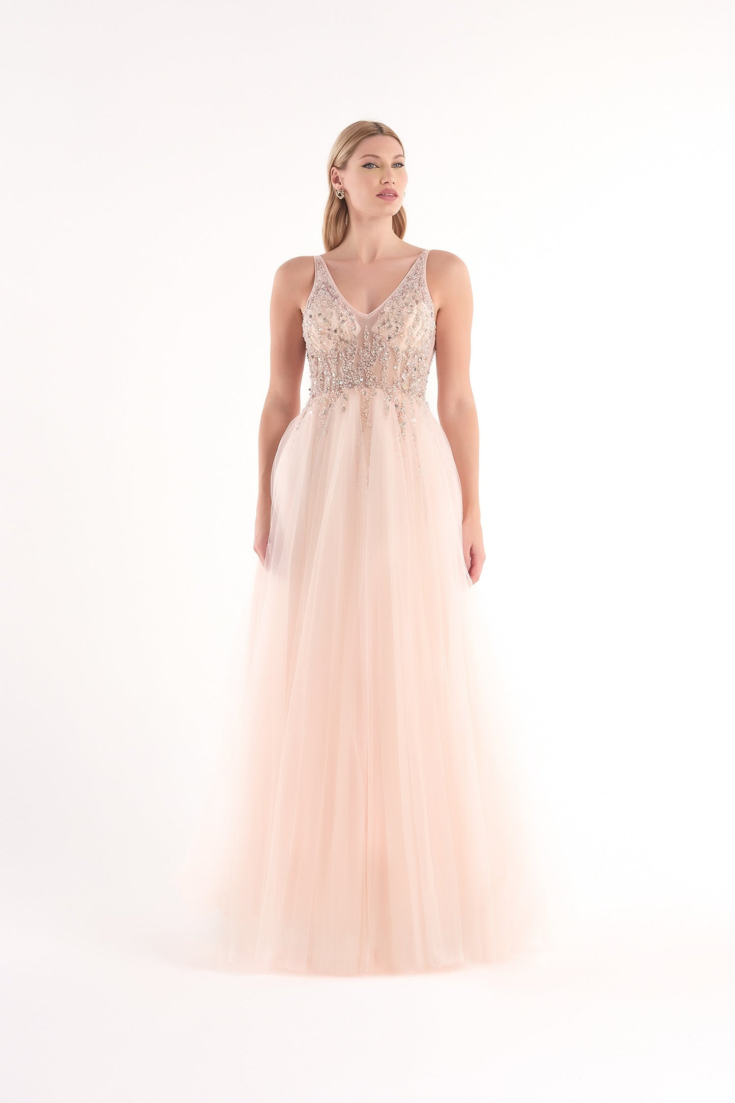 KUEA Long Dress + Shawl Women JC20211 Pink