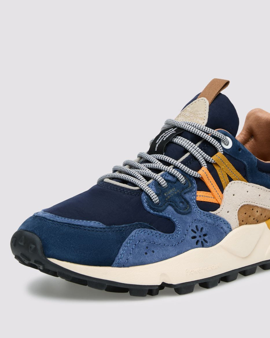 FLOWER MOUNTAIN Sneakers Uomo YAMANO 3 MAN Suede Nylon Navy Light Navy
