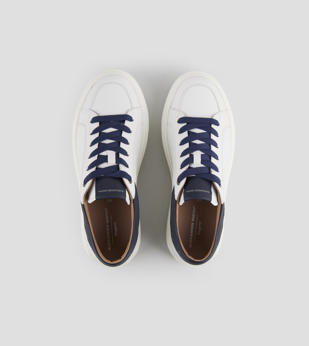 ALEXANDER SMITH Men's Sneakers REGENT ASBDRTM3296WBL White Blue