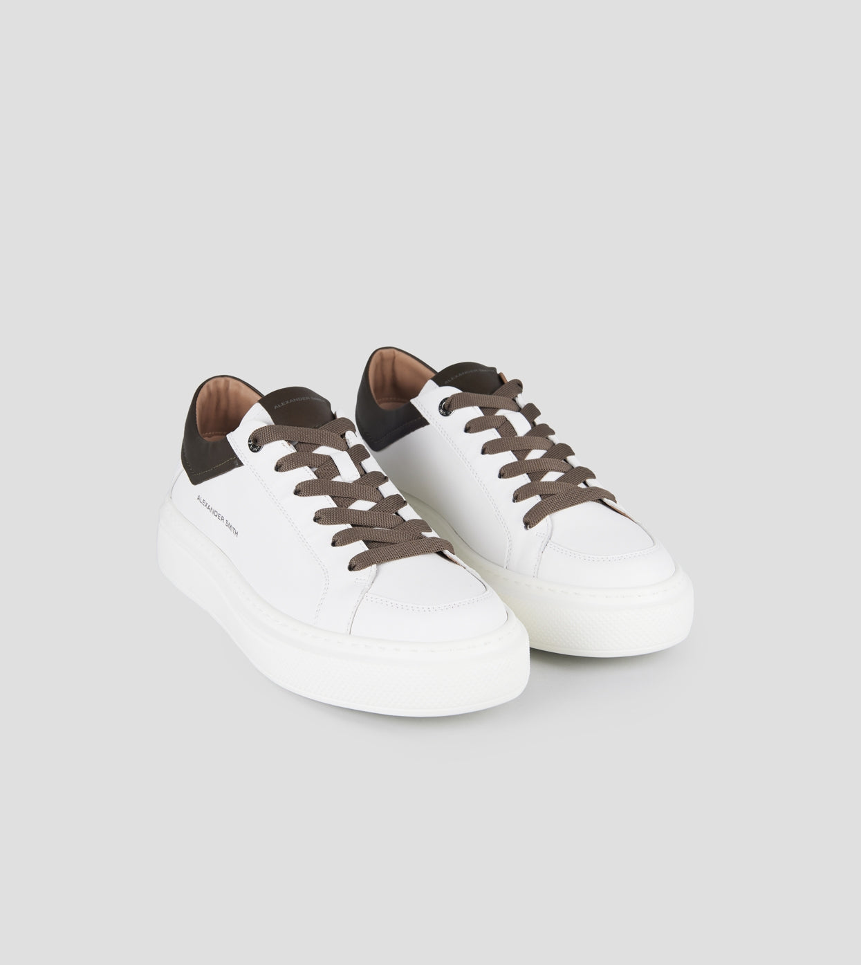 ALEXANDER SMITH Men's Sneakers REGENT ASBDRTM3296WMT White Military