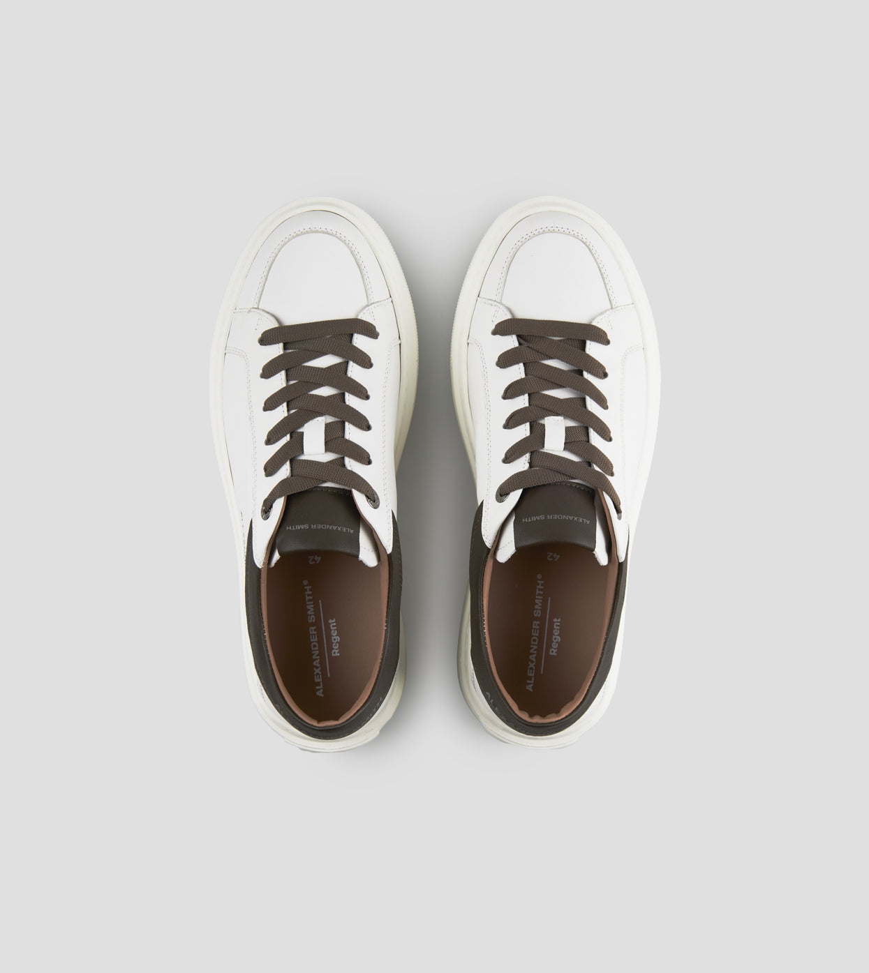 ALEXANDER SMITH Men's Sneakers REGENT ASBDRTM3296WMT White Military