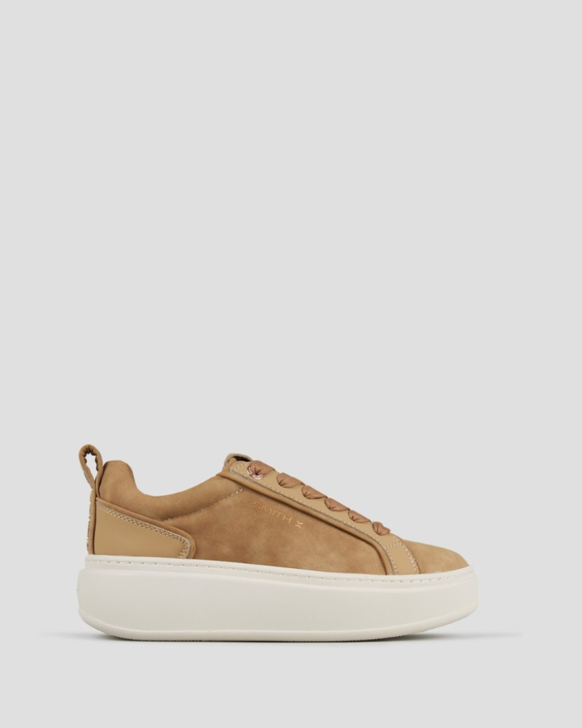 SMITH X Sneakers STONE HIGH DONNA SXBCHSW9503CNG Cognac
