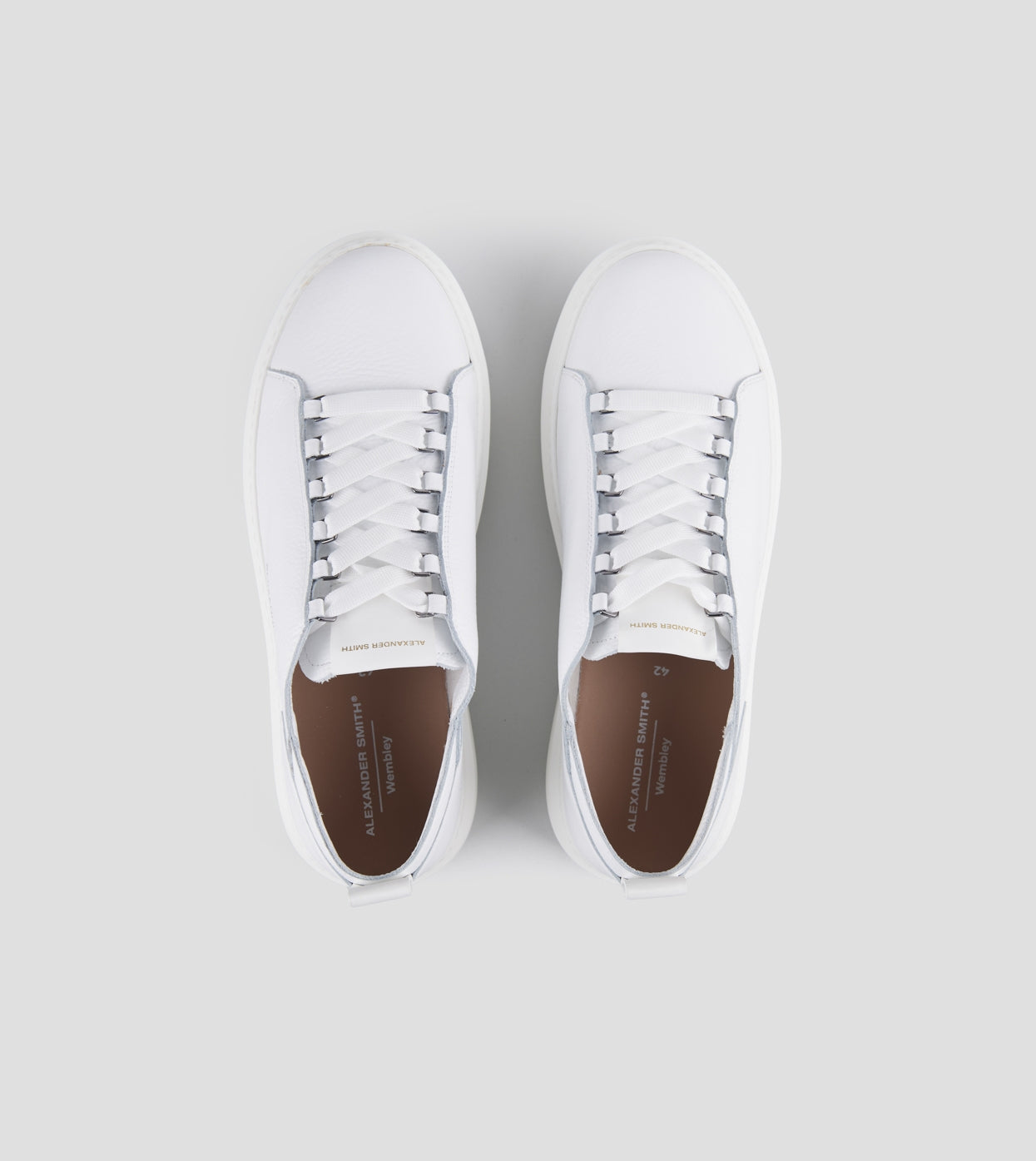 ALEXANDER SMITH Men's Sneakers WEMBLEY DECONSTRUCTED ASBDWEM2365TWT White